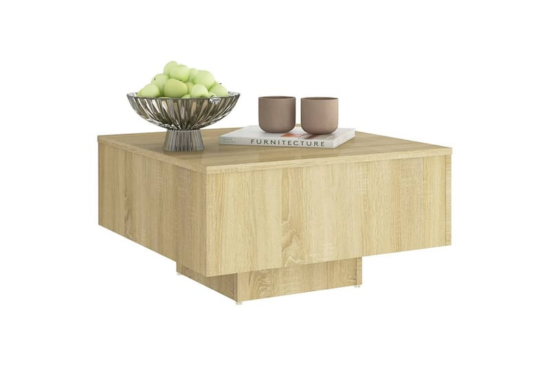 Sohvapöytä Sonoma-tammi 60x60x31,5 cm lastulevy - Huonekalut - Pöytä & ruokailuryhmä - Sohvapöytä