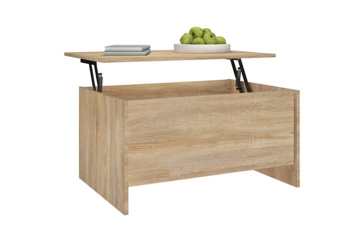 Sohvapöytä Sonoma-tammi 80x55,5x41,5 cm tekninen puu - Ruskea - Sohvapöytä