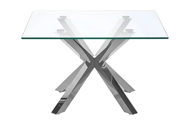 Sohvapöytä Starlight Läpinäkyvä/Hopea, Hopea