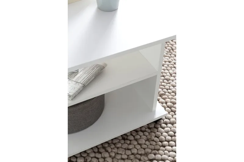 Sohvapöytä Storace 95 cm - Valkoinen - Huonekalut - Pöytä & ruokailuryhmä - Sohvapöytä