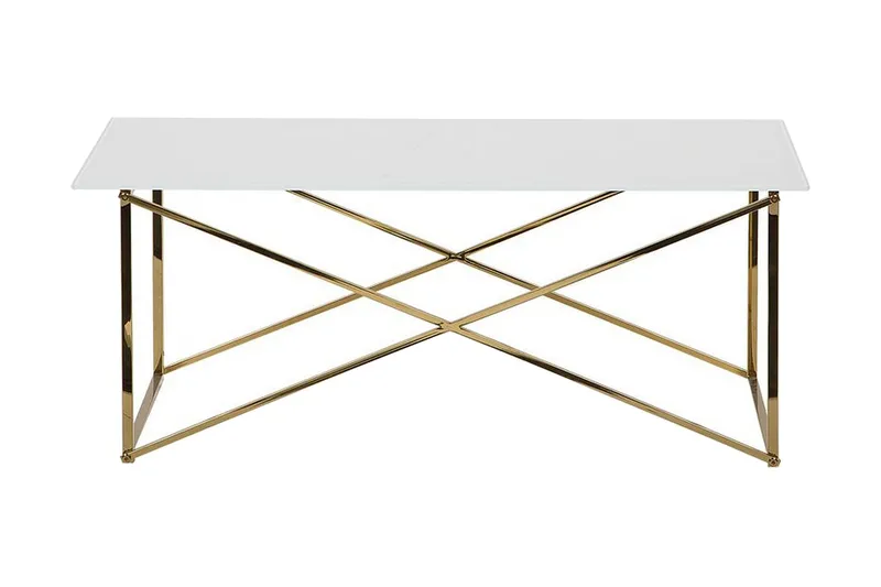 Sohvapöytä Stromback - Valkoinen - Huonekalut - Pöytä & ruokailuryhmä - Sohvapöytä