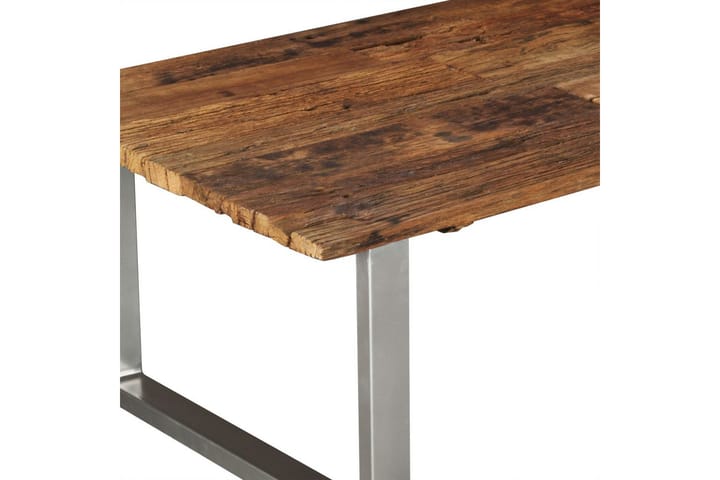 Sohvapöytä täysi kierrätetty puu 100x60x38 cm - Ruskea - Sohvapöytä