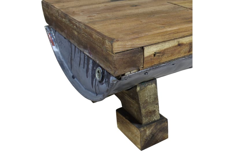 Sohvapöytä Täysi kierrätyspuu 90x50x35 cm - Ruskea - Huonekalut - Pöytä & ruokailuryhmä - Sohvapöytä