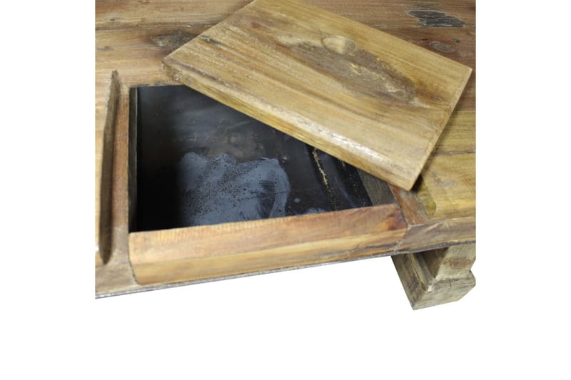 Sohvapöytä Täysi kierrätyspuu 90x50x35 cm - Ruskea - Huonekalut - Pöytä & ruokailuryhmä - Sohvapöytä