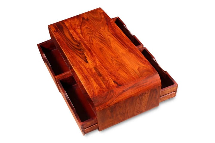 Sohvapöytä Täysi seesampuu 90x40x35 cm - Ruskea - Sohvapöytä