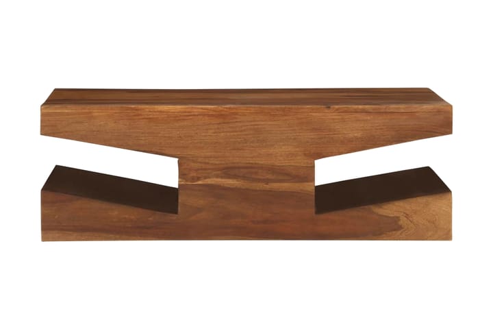 Sohvapöytä täysi seesampuu 90x60x30 cm - Ruskea - Sohvapöytä