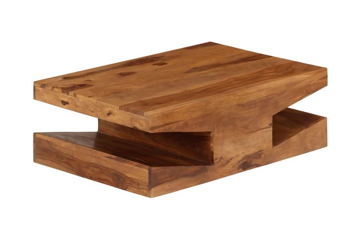 Sohvapöytä täysi seesampuu 90x60x30 cm - Ruskea - Sohvapöytä