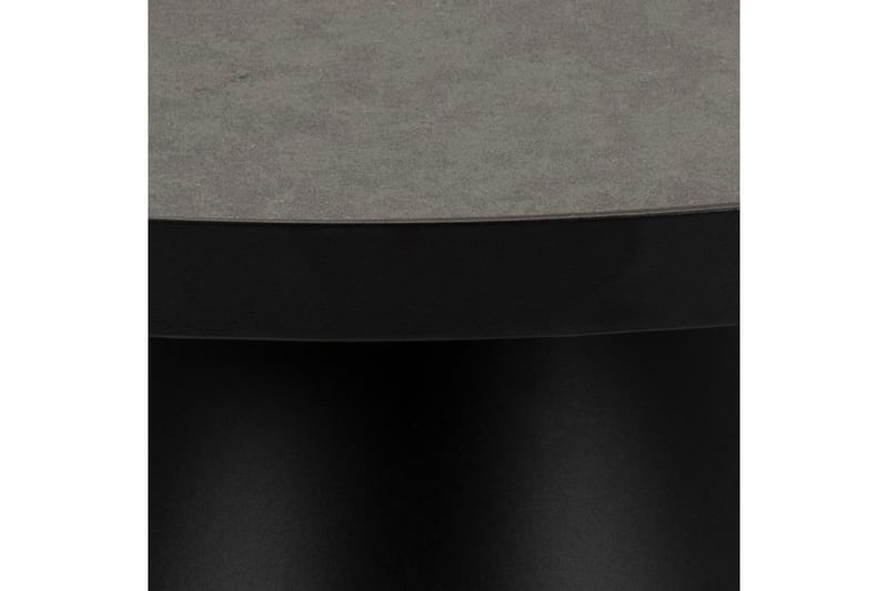 Sohvapöytä Takanli Jatkettava 66 cm Pyöreä - Lasi/Musta/Matta Musta - Huonekalut - Pöytä & ruokailuryhmä - Sohvapöytä