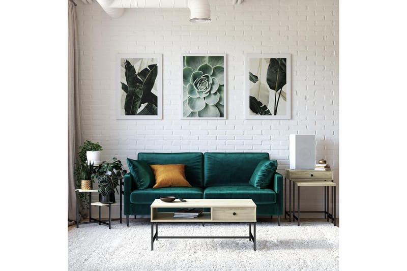 Sohvapöytä Tamlin 102x50 cm Ruskea - Novogratz - Huonekalut - Pöytä & ruokailuryhmä - Sohvapöytä