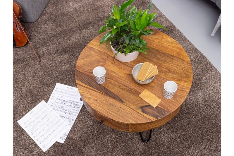 Sohvapöytä Thonn 60 cm - Puu/Luonnonväri - Huonekalut - Pöytä & ruokailuryhmä - Sohvapöytä