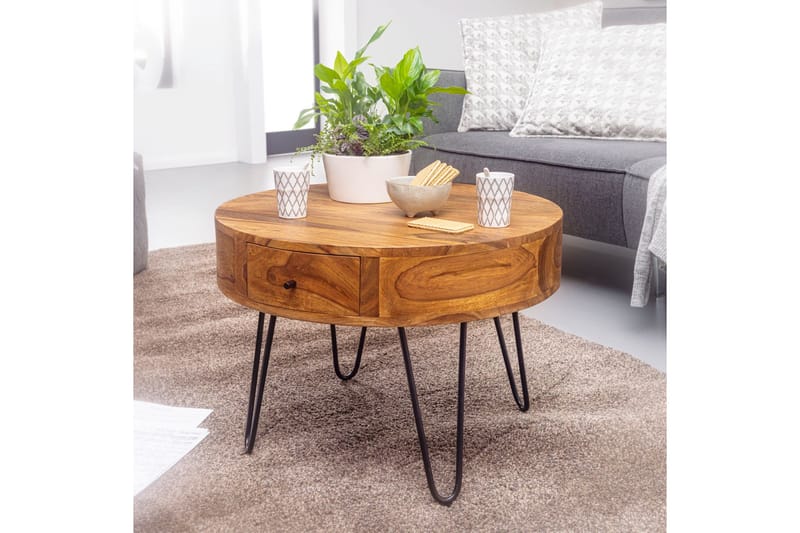 Sohvapöytä Thonn 60 cm - Puu/Luonnonväri - Huonekalut - Pöytä & ruokailuryhmä - Sohvapöytä