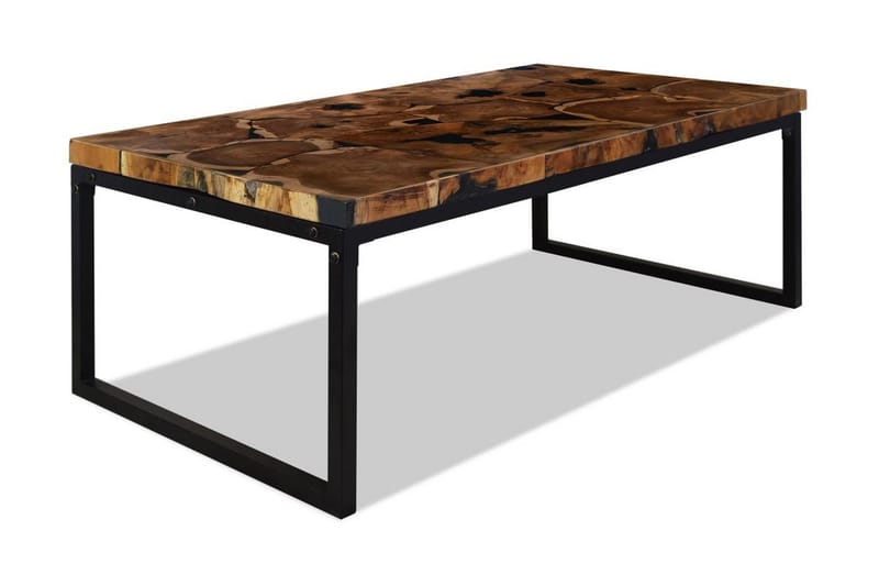 Sohvapöytä Tiikki Hartsi 110x60x40 cm - Musta - Huonekalut - Pöytä & ruokailuryhmä - Sohvapöytä