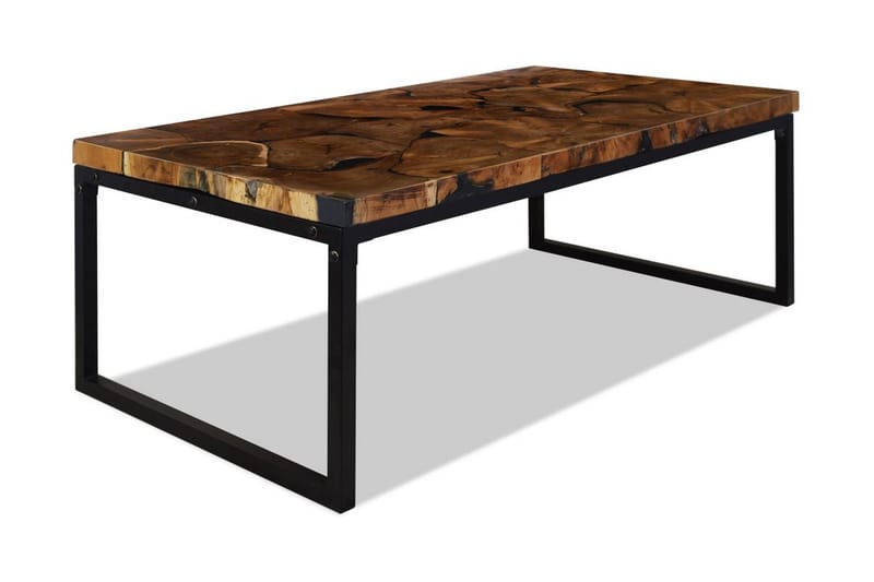 Sohvapöytä Tiikki Hartsi 110x60x40 cm - Musta - Huonekalut - Pöytä & ruokailuryhmä - Sohvapöytä