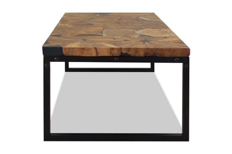Sohvapöytä Tiikki Hartsi 110x60x40 cm - Musta - Huonekalut - Pöytä & ruokailuryhmä - Sohvapöytä