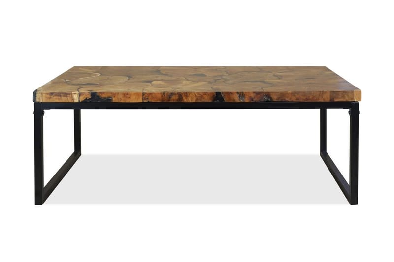 Sohvapöytä Tiikki Hartsi 110x60x40 cm - Musta - Huonekalut - Pöytä & ruokailuryhmä - Sohvapöytä
