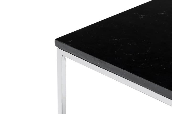 Sohvapöytä Titania 120 cm Marmori - Musta/Kromi - Marmoripöydät - Sohvapöytä
