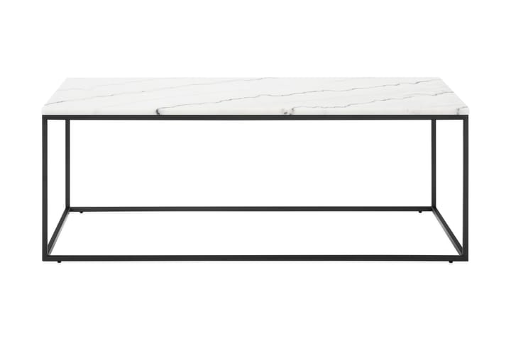 Sohvapöytä Titania 120 cm Marmori - Valkoinen/Musta - Marmoripöydät - Sohvapöytä