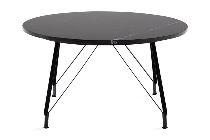 Sohvapöytä Titania 80 cm Pyöreä Marmori - Musta - Marmoripöydät - Sohvapöytä