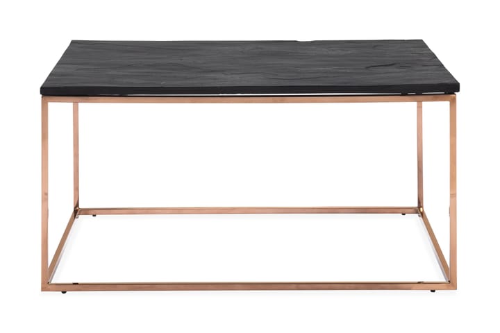 Sohvapöytä Titania 90 cm Liuskekivi - Musta/Kupari - Sohvapöytä