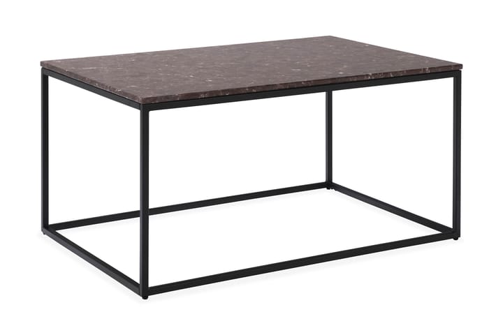 Sohvapöytä Titania 90 cm Marmori - Punainen/Musta - Marmoripöydät - Sohvapöytä