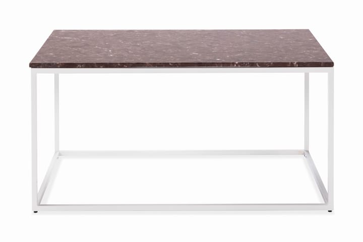 Sohvapöyt�ä Titania 90 cm Marmori - Punainen/Valkoinen - Marmoripöydät - Sohvapöytä