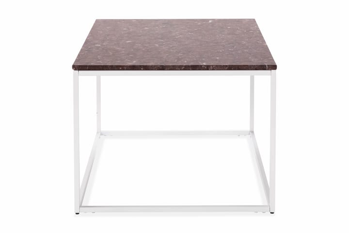 Sohvapöytä Titania 90 cm Marmori - Punainen/Valkoinen - Marmoripöydät - Sohvapöytä