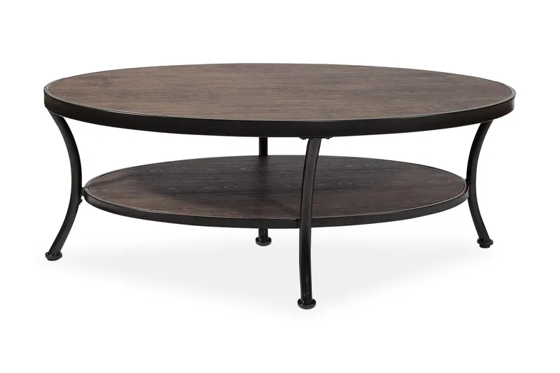 Sohvapöytä Tokyo 120 cm Ovaali, Ruskea