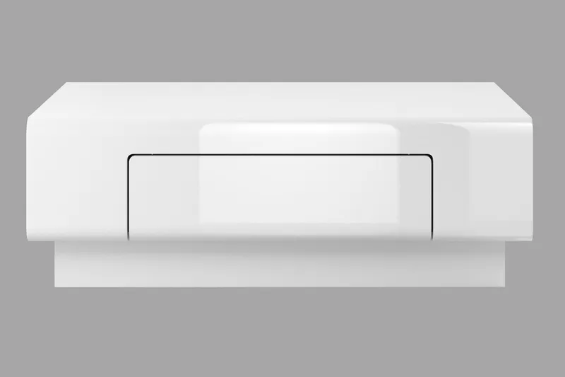 Sohvapöytä Torrao 110 cm Säilytyksellä Hylly+Laatikko - Valkoinen - Huonekalut - Pöytä & ruokailuryhmä - Sohvapöytä