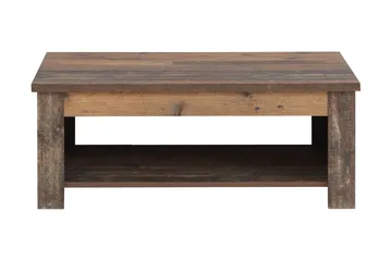 Sohvapöytä Treknow 110 cm Säilytyksellä Hylly - Ruskea - Huonekalut - Pöytä & ruokailuryhmä - Sohvapöytä