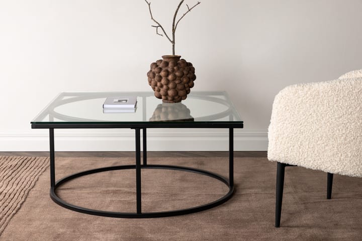 Sohvapöytä Trinidao 90x90x42 cm - Musta - Sohvapöytä