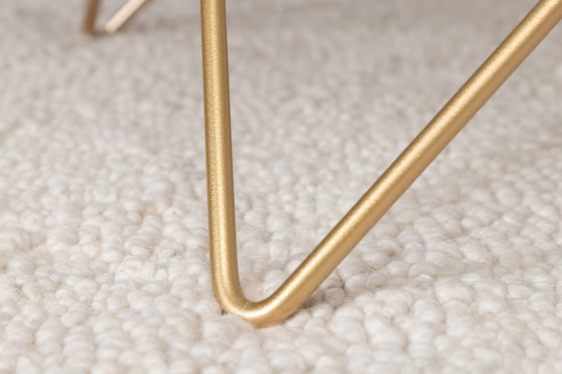 Sohvapöytä Tristar 80 cm Marmori - Marmori/Musta/Messinki - Huonekalut - Pöytä & ruokailuryhmä - Sohvapöytä