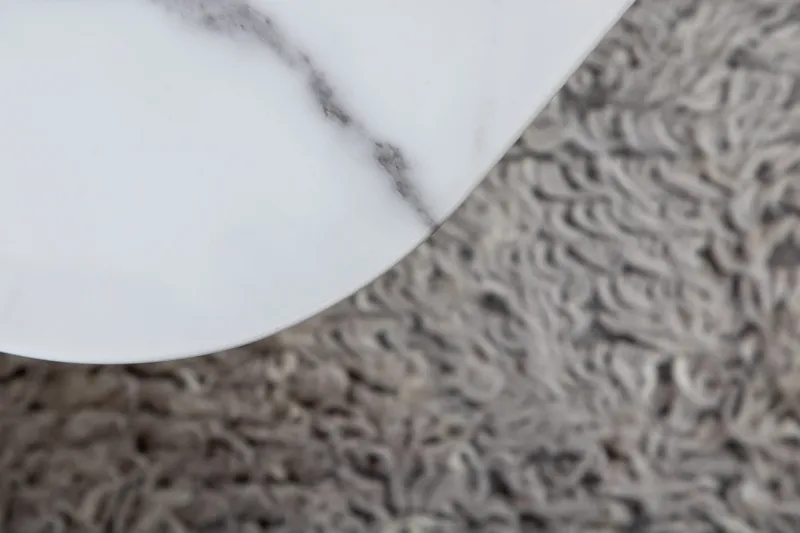 Sohvapöytä Tristar 80 cm Marmori - Marmori/Valkoinen/Musta - Huonekalut - Pöytä & ruokailuryhmä - Sohvapöytä