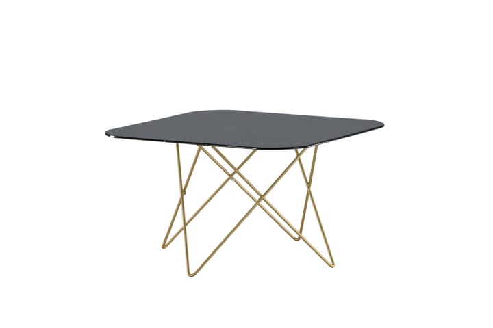 Sohvapöytä Tristar 80 cm Marmori/Musta/Messinki - Marmoripöydät - Sohvapöytä