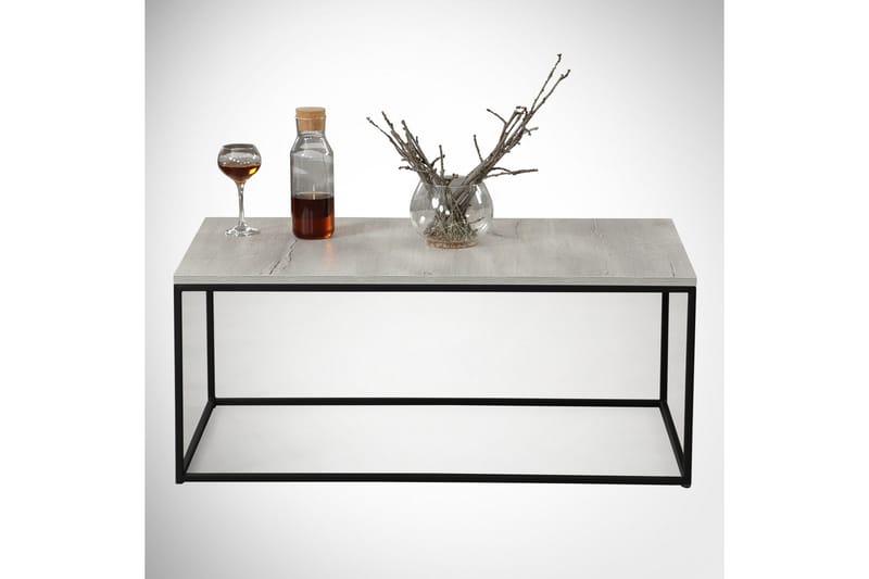 Sohvapöytä Ubbeboda 95 cm - Harmaa/Marmori - Huonekalut - Pöytä & ruokailuryhmä - Sohvapöytä