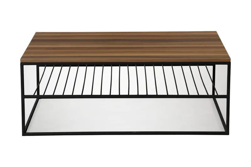 Sohvapöytä Ubbeboda 95 cm Ritilähyllyllä - Ruskea - Huonekalut - Pöytä & ruokailuryhmä - Sohvapöytä