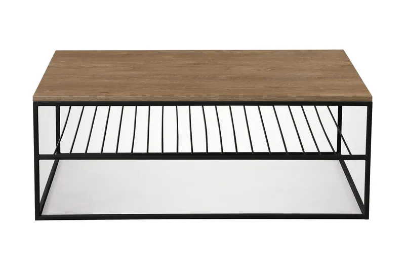 Sohvapöytä Ubbeboda 95 cm Ritilähyllyllä - Ruskea/Tammi - Huonekalut - Pöytä & ruokailuryhmä - Sohvapöytä