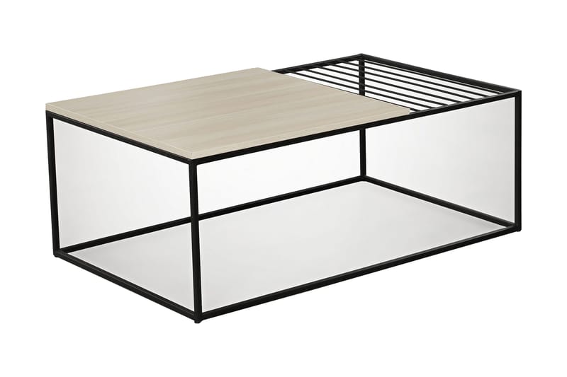 Sohvapöytä Ubbeboda 95 cm Ritilällä - Beige - Huonekalut - Pöytä & ruokailuryhmä - Sohvapöytä