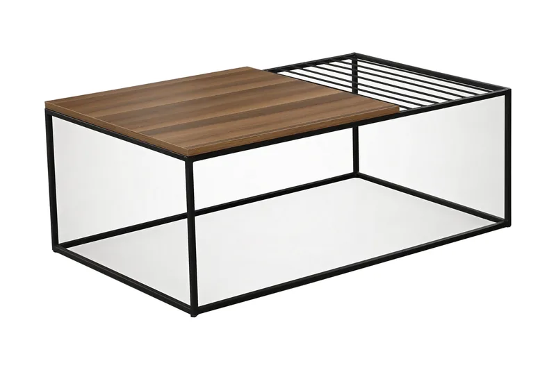 Sohvapöytä Ubbeboda 95 cm Ritilällä - Ruskea - Huonekalut - Pöytä & ruokailuryhmä - Sohvapöytä