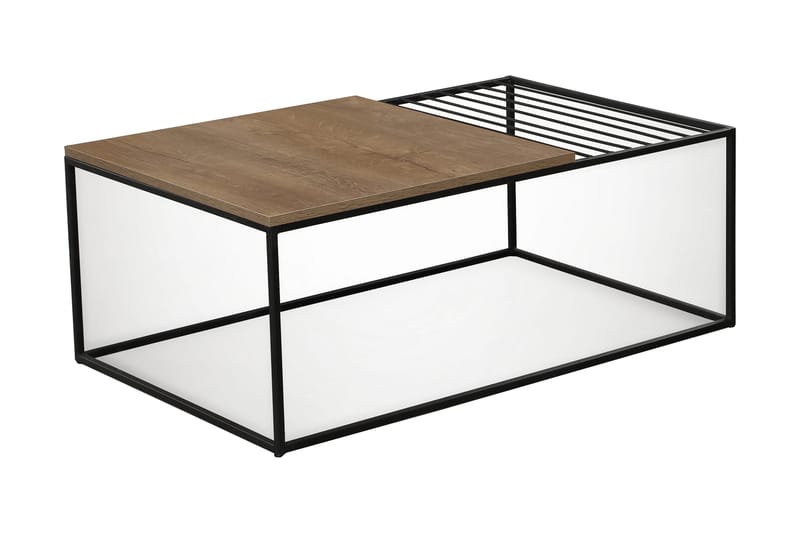 Sohvapöytä Ubbeboda 95 cm Ritilällä - Tammi/Ruskea - Huonekalut - Pöytä & ruokailuryhmä - Sohvapöytä