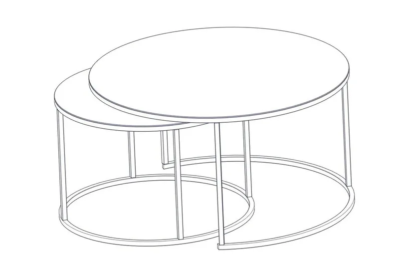 Sohvapöytä Urayasu 60 cm - Musta - Huonekalut - Pöytä & ruokailuryhmä - Sohvapöytä