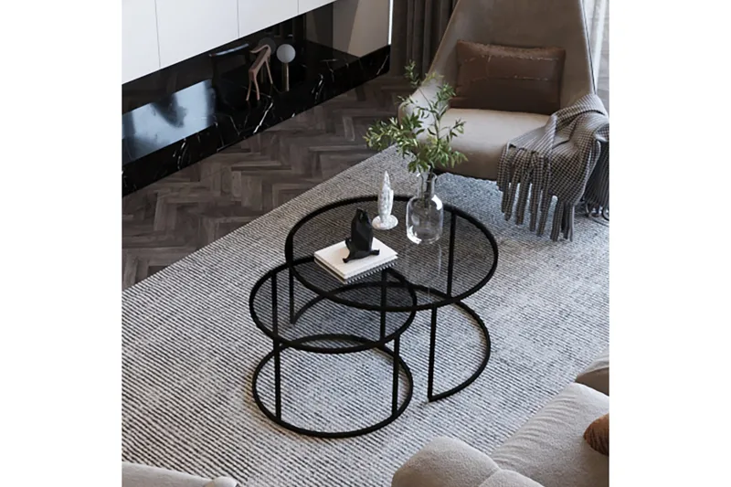 Sohvapöytä Urayasu 60 cm - Musta - Huonekalut - Pöytä & ruokailuryhmä - Sohvapöytä