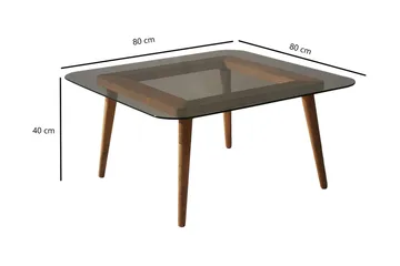 Sohvapöytä Vaahvalti 80 cm - Pronssi - Huonekalut - Pöytä & ruokailuryhmä - Sohvapöytä