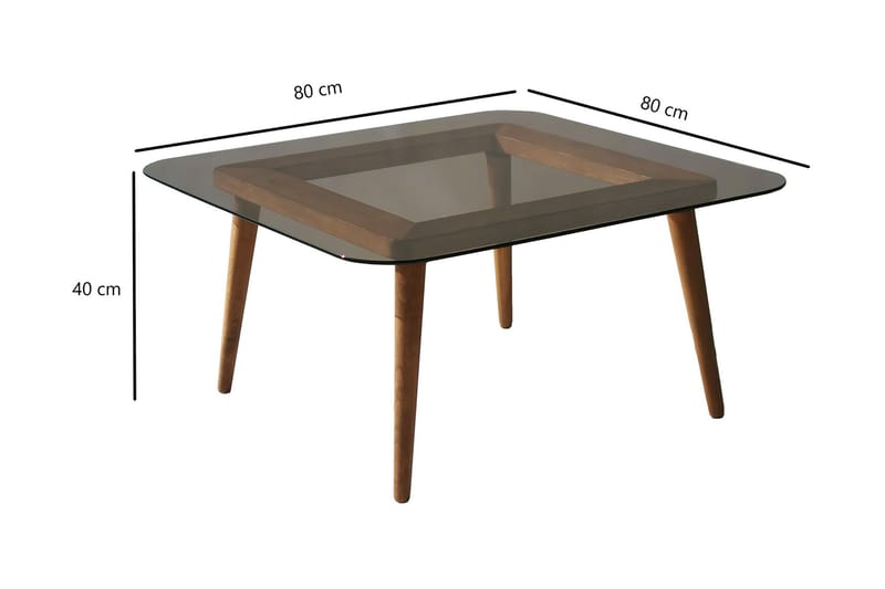 Sohvapöytä Vaahvalti 80 cm - Pronssi - Huonekalut - Pöytä & ruokailuryhmä - Sohvapöytä