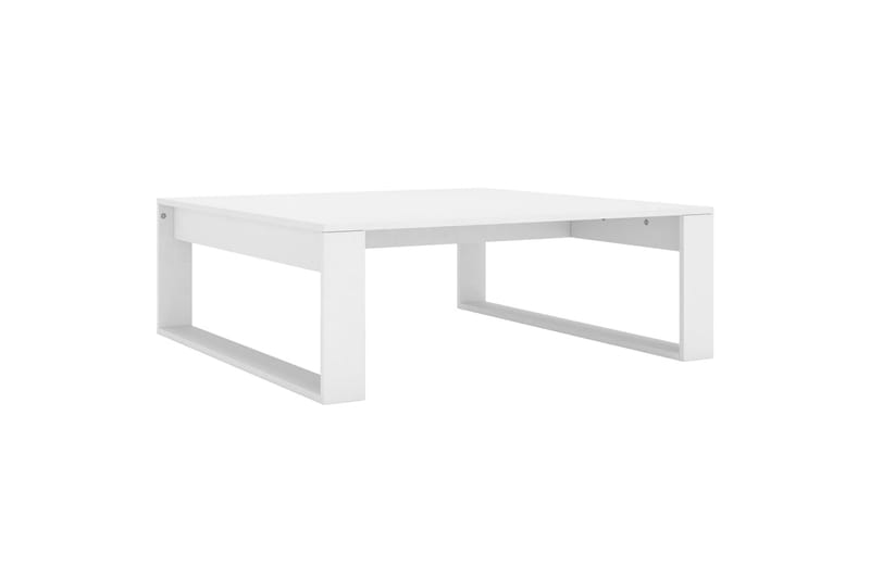 Sohvapöytä valkoinen 100x100x35 cm lastulevy - Valkoinen - Huonekalut - Pöytä & ruokailuryhmä - Sohvapöytä