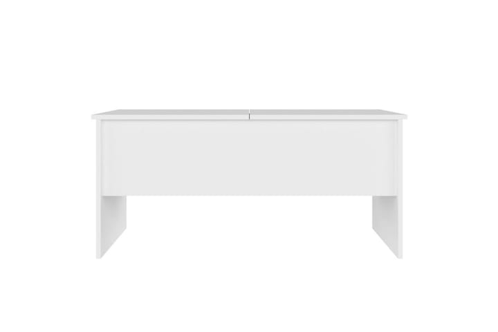 Sohvapöytä valkoinen 102x50,5x46,5 cm tekninen puu - Valkoinen - Sohvapöytä