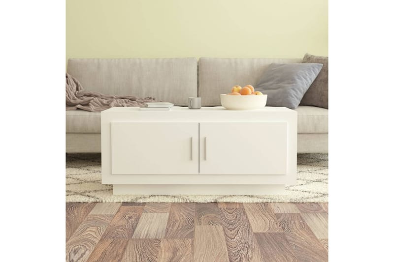 Sohvapöytä valkoinen 102x50x45 cm tekninen puu - Valkoinen - Huonekalut - Pöytä & ruokailuryhmä - Sohvapöytä
