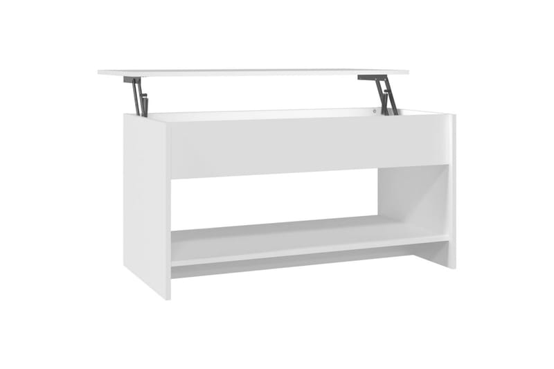 Sohvapöytä valkoinen 102x50x52,5 cm tekninen puu - Valkoinen - Huonekalut - Pöytä & ruokailuryhmä - Sohvapöytä