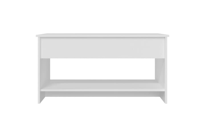 Sohvapöytä valkoinen 102x50x52,5 cm tekninen puu - Valkoinen - Sohvapöytä