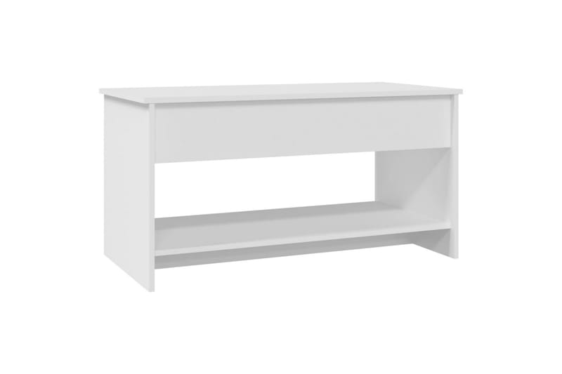 Sohvapöytä valkoinen 102x50x52,5 cm tekninen puu - Valkoinen - Huonekalut - Pöytä & ruokailuryhmä - Sohvapöytä