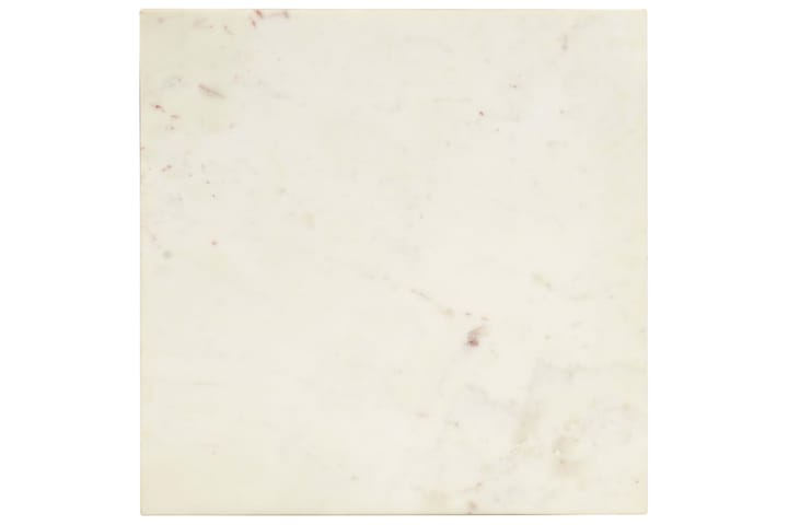 Sohvapöytä valkoinen 40x40x35 cm aito kivi marmorikuviolla - Sohvapöytä